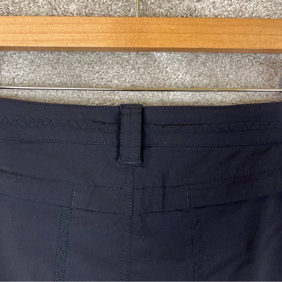 Eddie Bauer Skort Womens 8 Black Front Zip Pockets Lightweight Pencil- 1934* - Picture 8 of 12